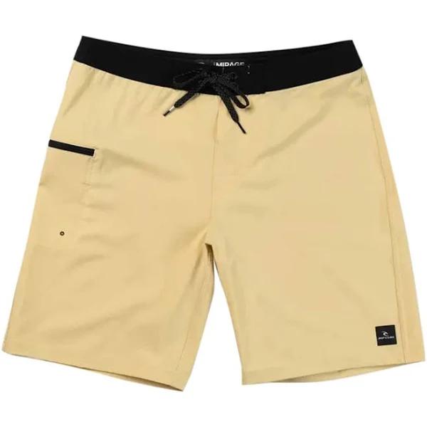 Rip Curl Men's 20" Mirage Core Boardshorts - Washed Yellow 35 - Swimoutlet.com