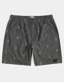 Rip Curl Men's Luau Volley Short - Washed Black | Cotton/Polyester - Swimoutlet.com