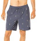 Rip Curl Men's Luau Volley Short - Washed Black | Cotton/Polyester - Swimoutlet.com