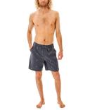 Rip Curl Men's Luau Volley Short - Washed Black | Cotton/Polyester - Swimoutlet.com