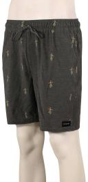 Rip Curl Men's Luau Volley Short - Washed Black | Cotton/Polyester - Swimoutlet.com