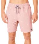 Rip Curl Men's Luau Volley Short - Washed Black XL | Cotton/Polyester - Swimoutlet.com