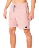 Rip Curl Men's Luau Volley Short - Washed Peach XL | Cotton/Polyester - Swimoutlet.com