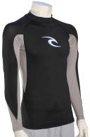 Rip Curl Men's Wave Long Sleeve Rashguard - Black XXL - Swimoutlet.com