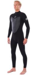 Rip Curl Mens 2022 Flashbomb 4/3mm Back Zip Wetsuit - Black