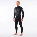 Rip Curl Mens 2022 Flashbomb 4/3mm Back Zip Wetsuit - Black
