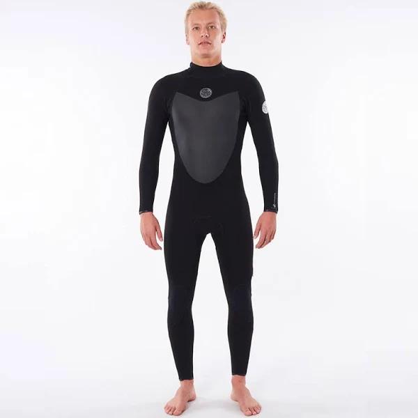 Rip Curl Mens 2022 Flashbomb 4/3mm Back Zip Wetsuit - Black