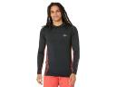 Rip Curl Mens Drive Relaxed Long Sleeve Suntop - Black/red- Swimwear Galore