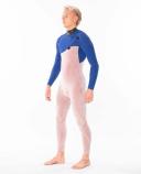 Rip Curl Mens Flashbomb 3/2mm GBS Zip Free Wetsuit Slate