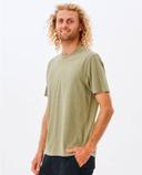 Rip Curl Mens Plain Wash Tee Washed Moss / 3XL