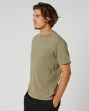 Rip Curl Mens Plain Wash Tee Washed Moss / 3XL