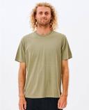 Rip Curl Mens Plain Wash Tee Washed Moss / 3XL