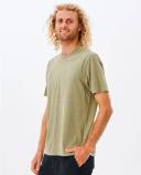 Rip Curl Mens Plain Wash Tee Washed Moss / M