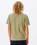 Rip Curl Mens Plain Wash Tee Washed Moss / M