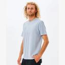 Rip Curl Mens Plain Wash Tee Zen Blue / 2XL