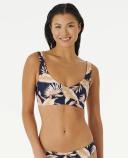Rip Curl Mirage Revo Crop Bikini Top Blue L Woman