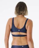 Rip Curl Mirage Revo Crop Bikini Top Blue L Woman