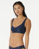 Rip Curl Mirage Revo Crop Bikini Top Blue L Woman