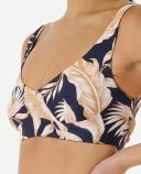 Rip Curl Mirage Revo Crop Bikini Top Blue L Woman