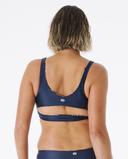 Rip Curl Mirage Revo Crop Bikini Top Blue S Woman