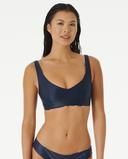 Rip Curl Mirage Revo Crop Bikini Top Blue S Woman