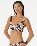 Rip Curl Mirage Revo Crop Bikini Top Blue S Woman