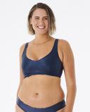 Rip Curl Mirage Revo Crop Bikini Top Blue S Woman