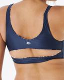 Rip Curl Mirage Revo Crop Bikini Top Blue S Woman