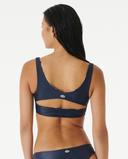 Rip Curl Mirage Revo Crop Bikini Top Blue S Woman