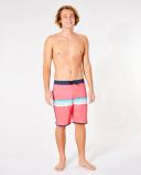Rip Curl Mirage Surf Revival Stripe Board Shorts Retro Red