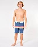 Rip Curl Mirage Surf Revival Stripe Board Shorts Retro Red