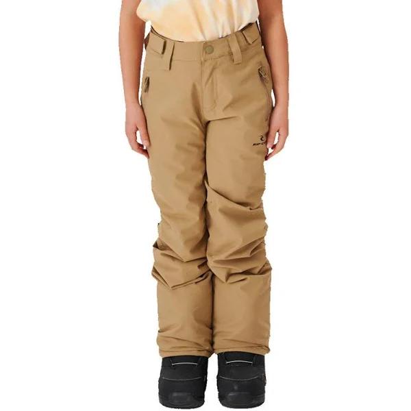 Rip Curl Olly Ski Pant - Kids Dark Khaki - Size 16 | Rhythm Snowsports