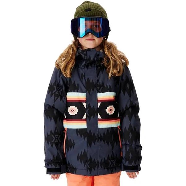 Rip Curl Olly Snow Jacket Washed Black Size 12