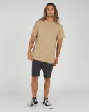 Rip Curl Plain Wash Mens Tee Khaki Size M