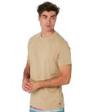 Rip Curl Plain Wash Mens Tee Khaki Size M