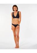 Rip Curl Premium Surf Deep V Bikini Top - Black