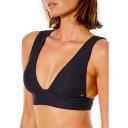 Rip Curl Premium Surf Deep V Bikini Top - Black