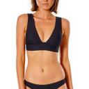 Rip Curl Premium Surf Deep V Bikini Top - Black