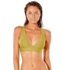 Rip Curl Premium Surf Deep V Bikini Top - Peach