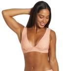 Rip Curl Premium Surf Deep V Bikini Top - Peach