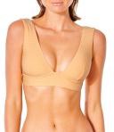 Rip Curl Premium Surf Deep V Bikini Top - Peach