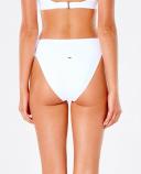 Rip Curl Premium Surf Hi Waist Cheeky Bikini Bottoms. White Size XL