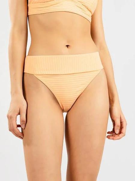 Rip Curl Premium Surf High Waist Cheeky Bikini Bottom, orange, Women, M, Swimwear