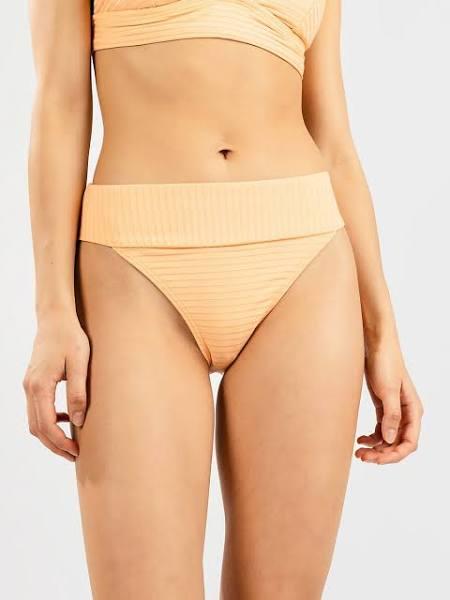 Rip Curl Premium Surf High Waist Cheeky Bikini Bottom, orange, Women, S, Swimwear