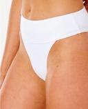 Rip Curl Premium Surf High Waist Cheeky - White- Swimwear Galore