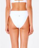Rip Curl Premium Surf High Waist Cheeky - White- Swimwear Galore
