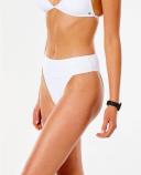 Rip Curl Premium Surf High Waist Cheeky - White- Swimwear Galore