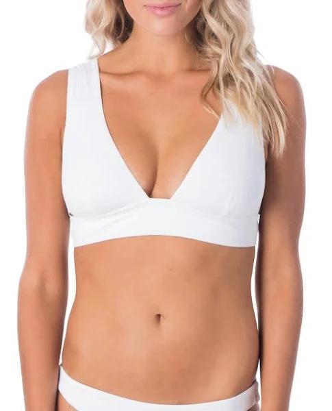 Rip Curl Premium Surf High Waist Cheeky - White- Swimwear Galore