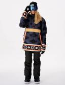 Rip Curl Rider Anorak Jacket Dark Blue Black Women - L