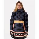 Rip Curl Rider Anorak Jacket Dark Blue Black Women - L
